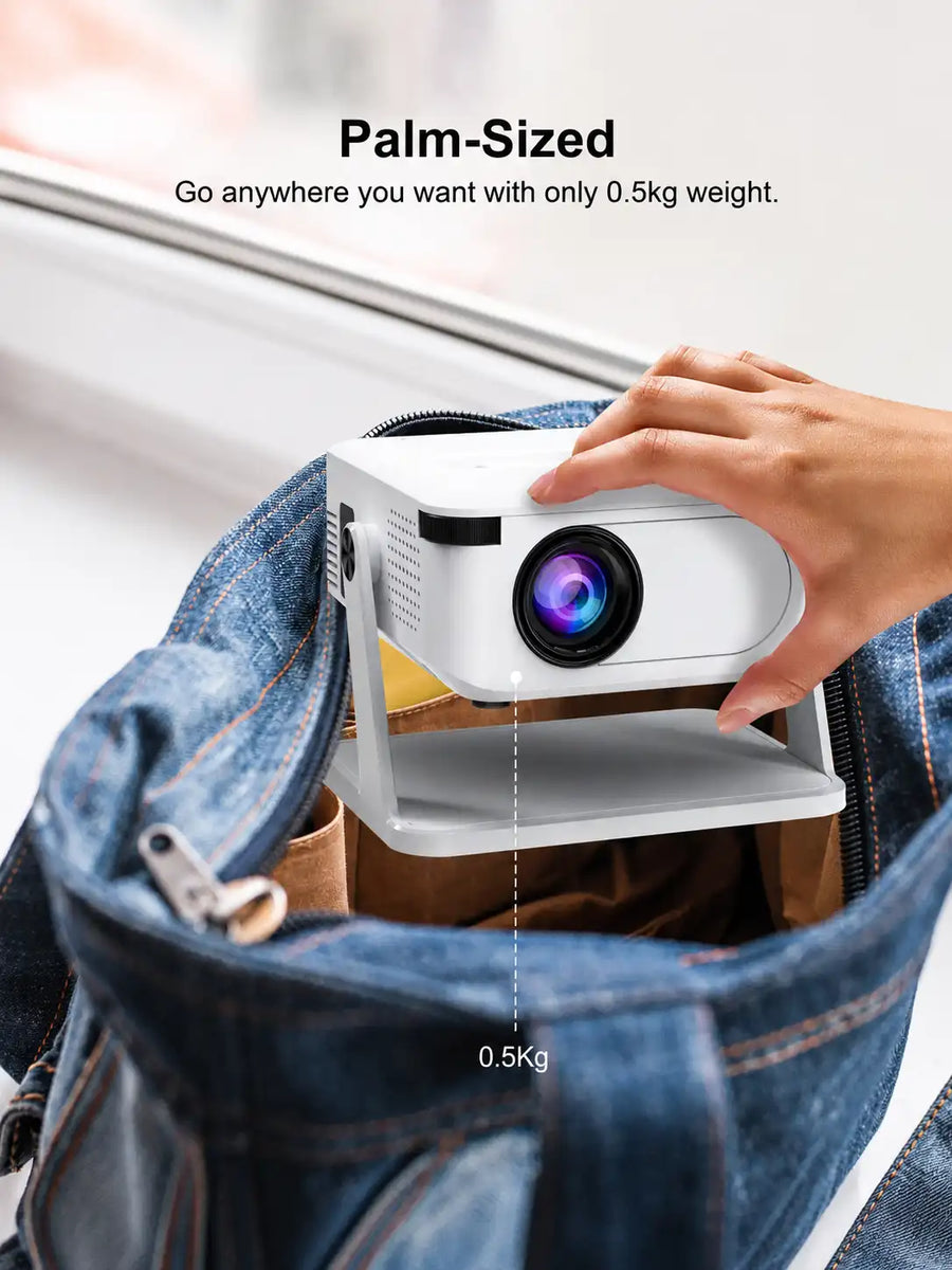 BullYEye Smart Android 11 Projector – 4K Support, WiFi & Full HD Home Theater