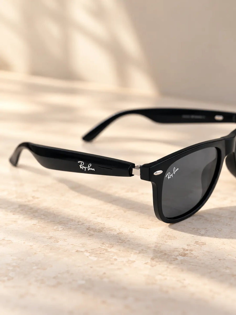 Bluetooth Smart Sunglasses - Open-Ear Wireless Audio, Touch Controls, Built-In Mic, 8H Battery, UV400 Protection