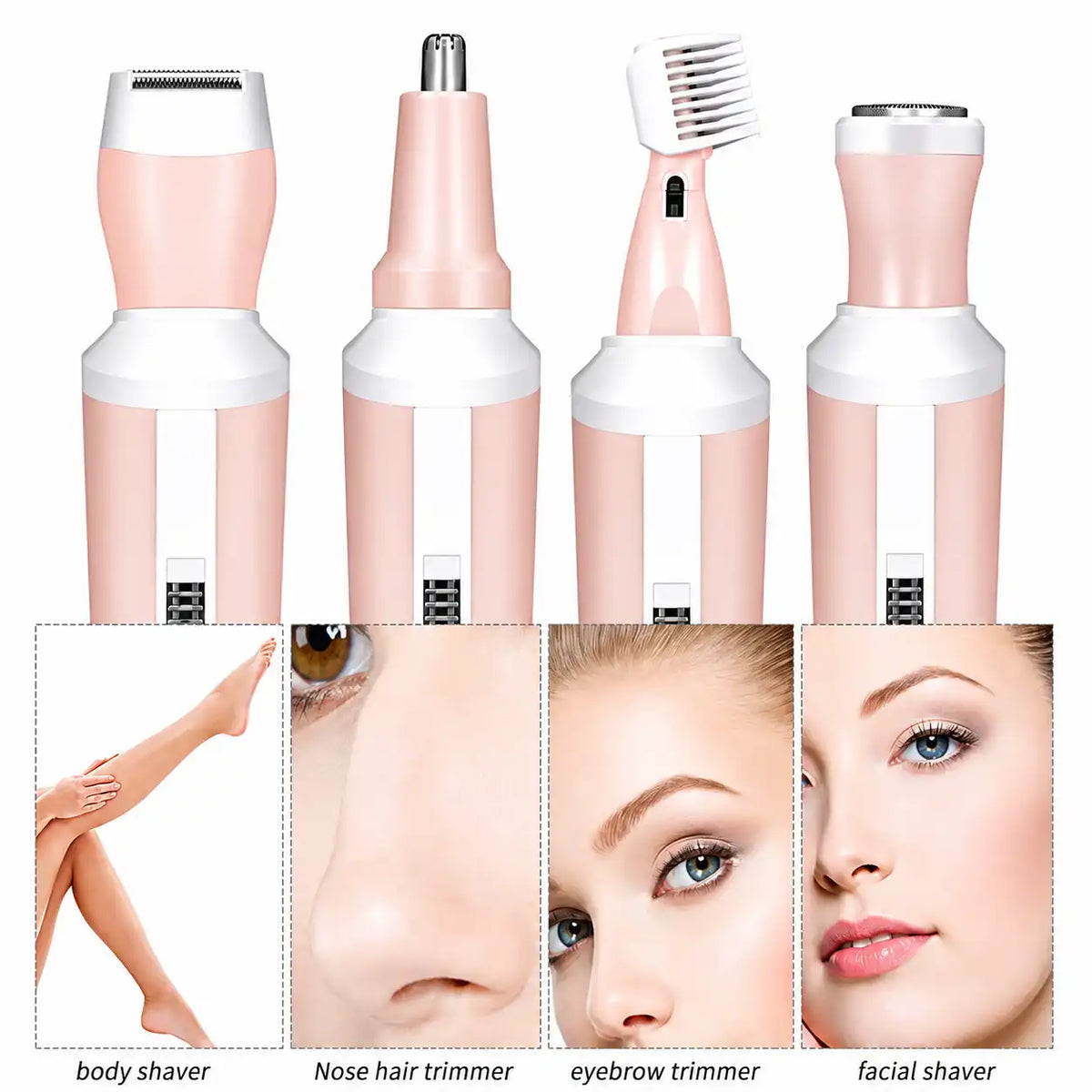 4 Interchangeable Grooming Heads