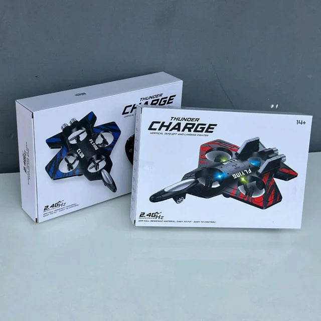 RC Fighter Jet with LED Lights – Interstellar Series | Rechargeable Remote Control Aircraft