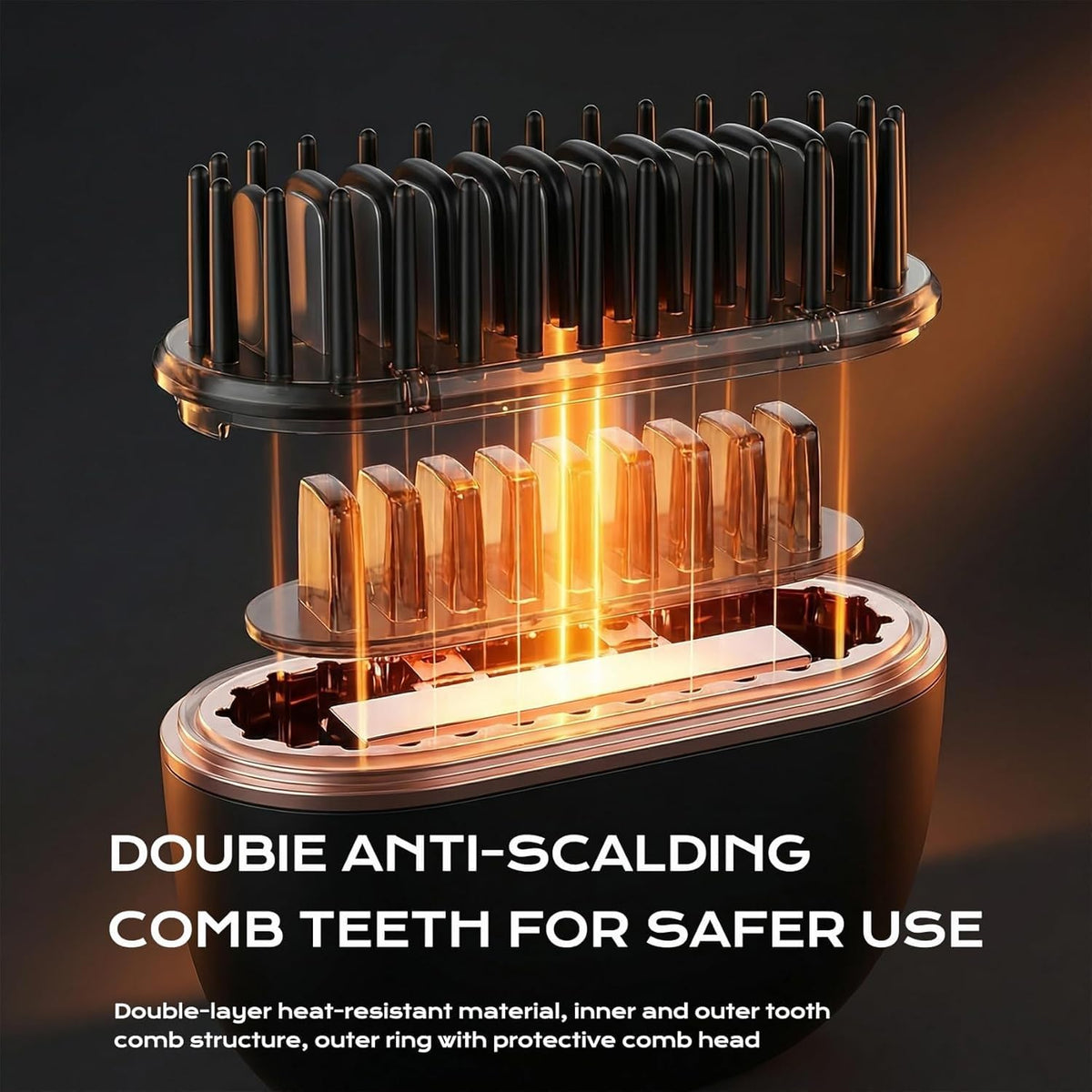 Double-Layer Comb Teeth for Safer Use