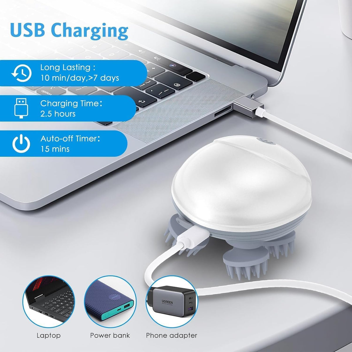 USB Charging & Long Battery