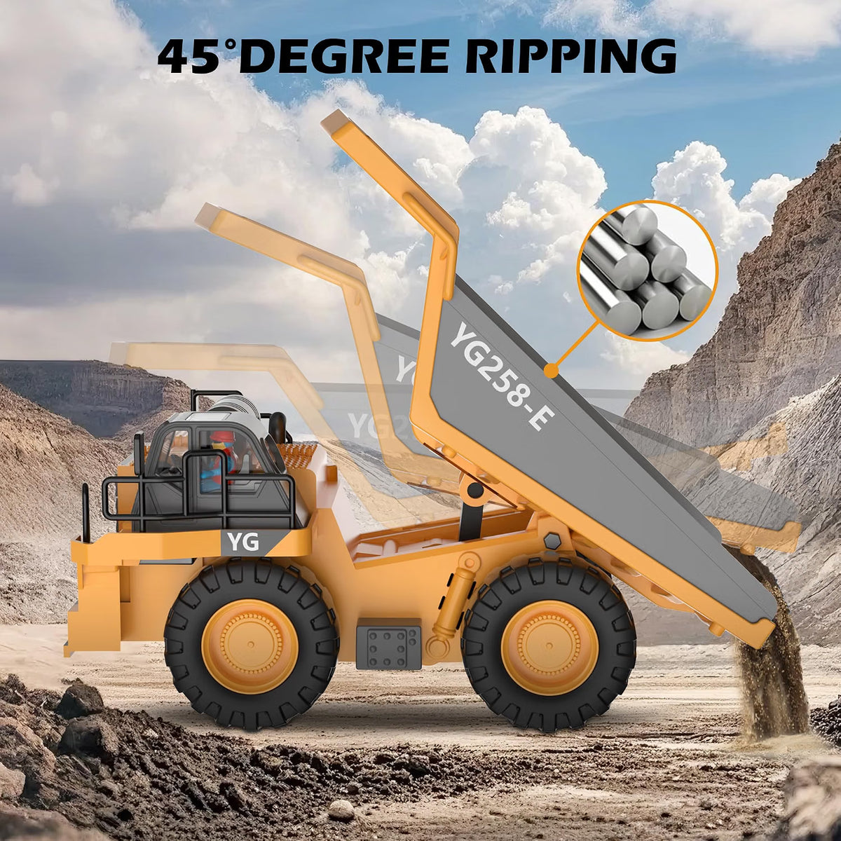 Tips Up To 45° for a Full