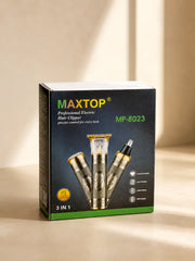 Maxtop MP-8023 3-in-1 Trimmer for Men – Shaver & Nose Trimmer Grooming Kit with 4 Guard Combs