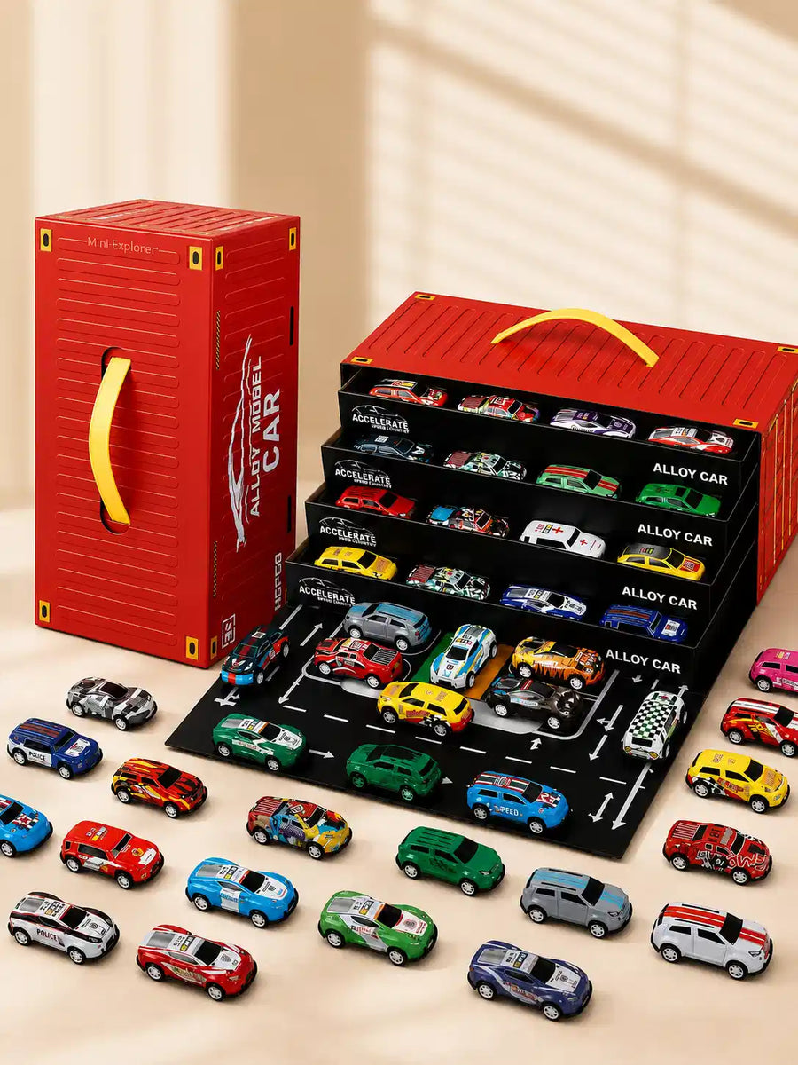 48 Pcs Diecast Alloy Model Toy Cars Set with Display Box