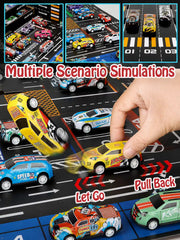 48 Pcs Diecast Alloy Model Toy Cars Set with Display Box