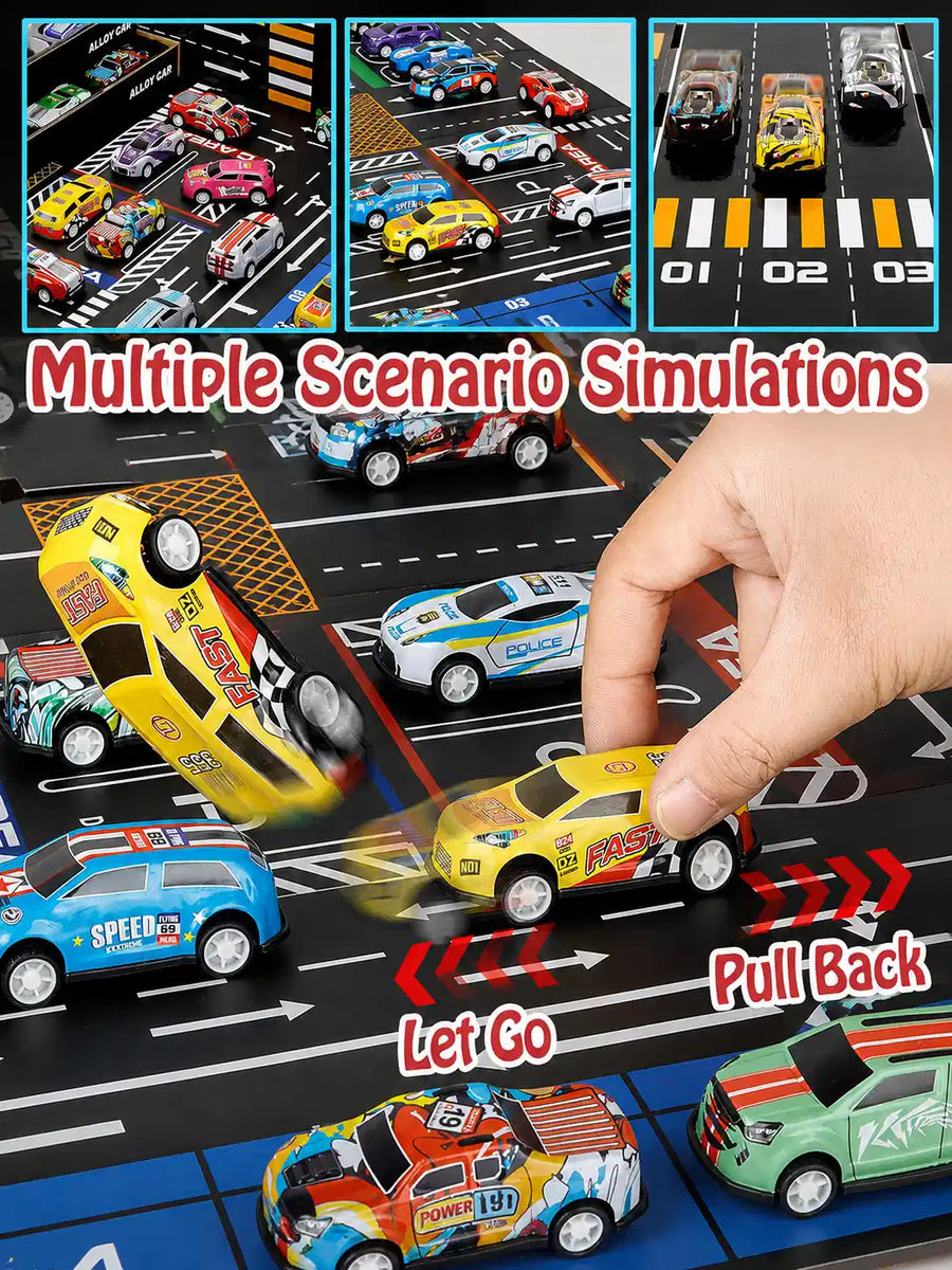 48 Pcs Diecast Alloy Model Toy Cars Set with Display Box