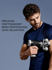 MAXTOP Five Head Fascia Gun Muscle Massager With 9 Massage Heads