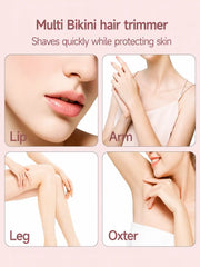 Kemei KM-3024 4-in-1 Electric Shaver & Body Hair Trimmer for Face, Nose & Eyebrows