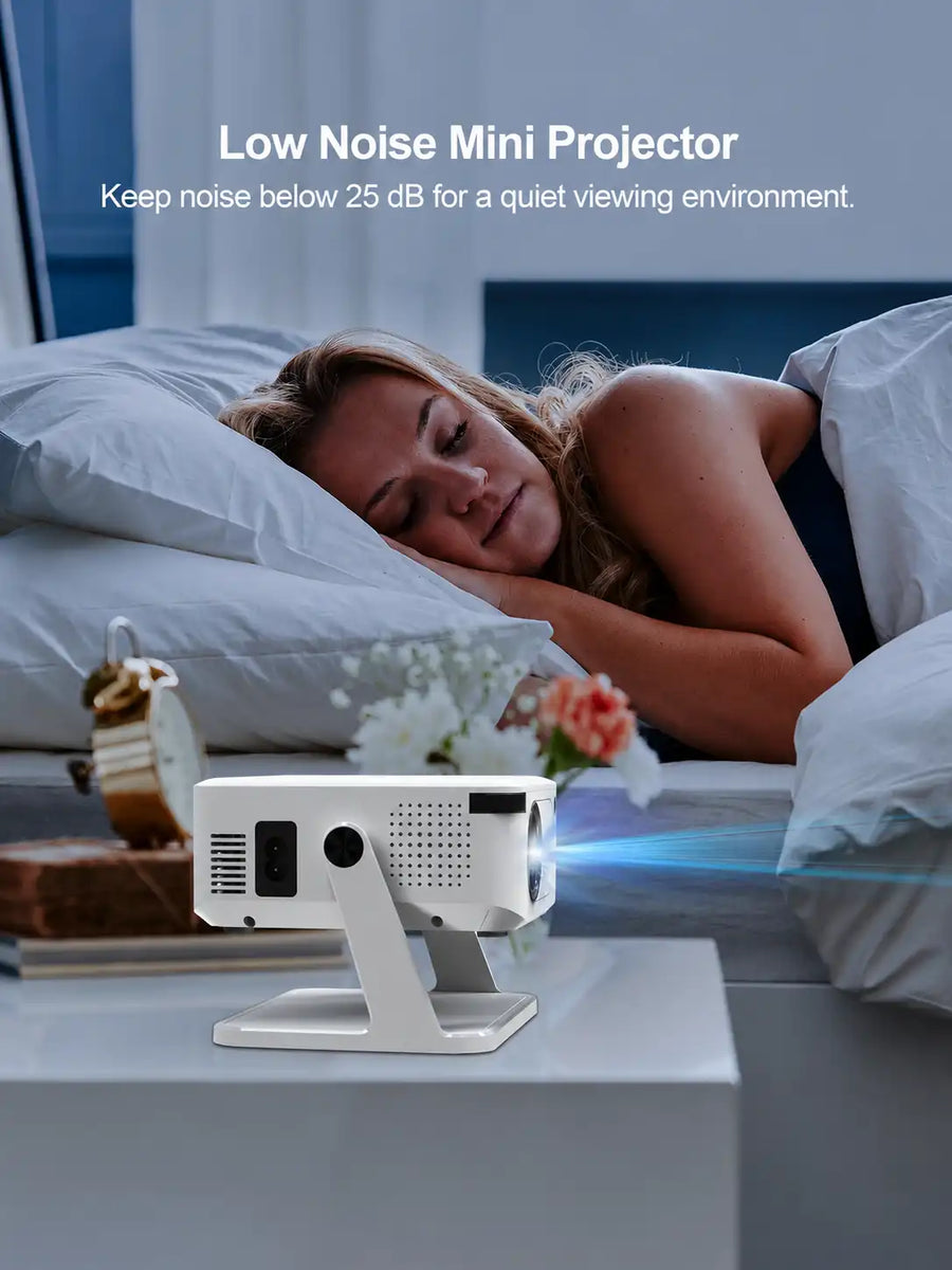 BullYEye Smart Android 11 Projector – 4K Support, WiFi & Full HD Home Theater