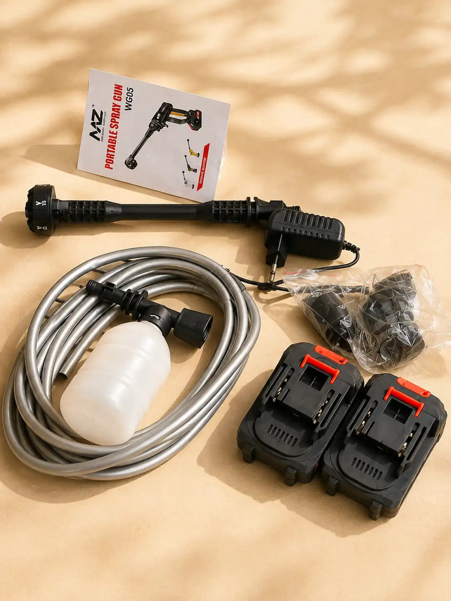 MZ WG05 18.5V Portable Water Gun with Dual Battery & Multi-Mode Nozzle