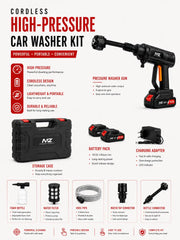MZ WG05 18.5V Portable Water Gun with Dual Battery & Multi-Mode Nozzle