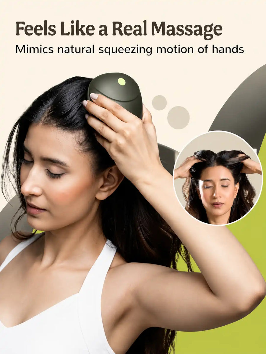 Scalp Massager for Hair Growth & Head Massage | Red Light Therapy