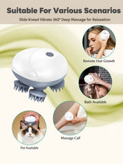 Scalp Massager for Hair Growth & Head Massage | Red Light Therapy