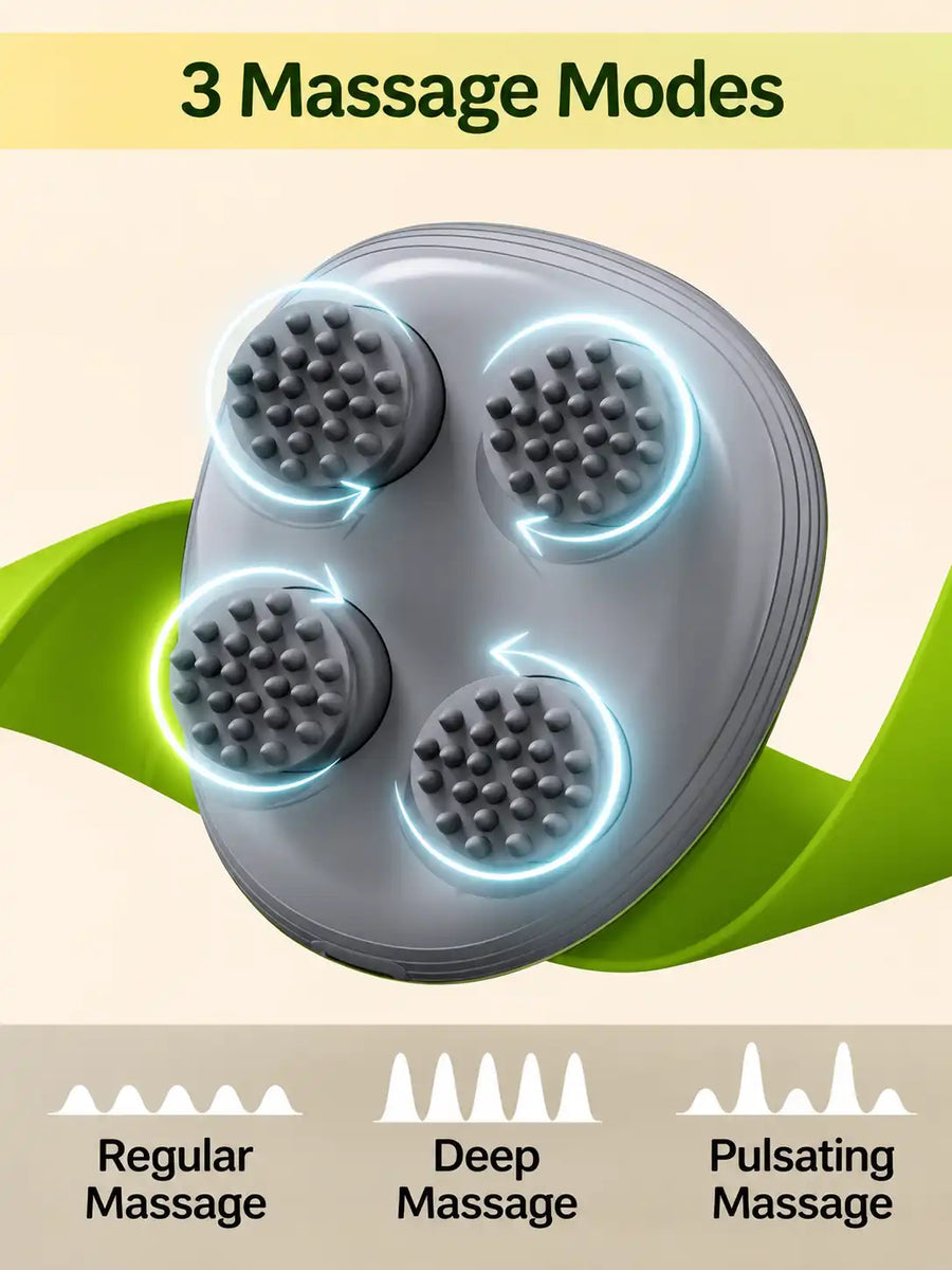 Scalp Massager for Hair Growth & Head Massage | Red Light Therapy
