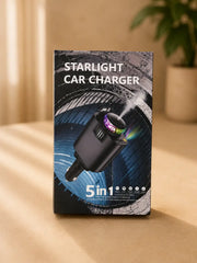Starlight 5-in-1 Fast Car Charger – PD 3.0 with Perfume Diffuser & Ambient Light