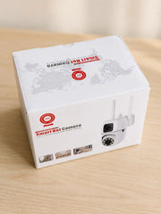 WiFi Smart CCTV Camera with Dual Lens, 360° View & Night Vision