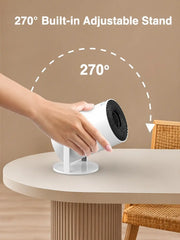 HD Android 11 Projector 720P with WiFi & Bluetooth, 180° Rotation
