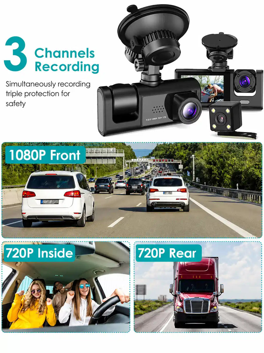 Black Box Traffic Recorder Dash Cam for Vehicle: Super HD 1080P