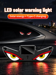 LED Demon Eyes for Car | Solar Devil Eye Light for Rear Window | Wireless Car LED Light with Suction Cup Mount