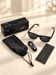 Bluetooth Smart Sunglasses - Open-Ear Wireless Audio, Touch Controls, Built-In Mic, 8H Battery, UV400 Protection