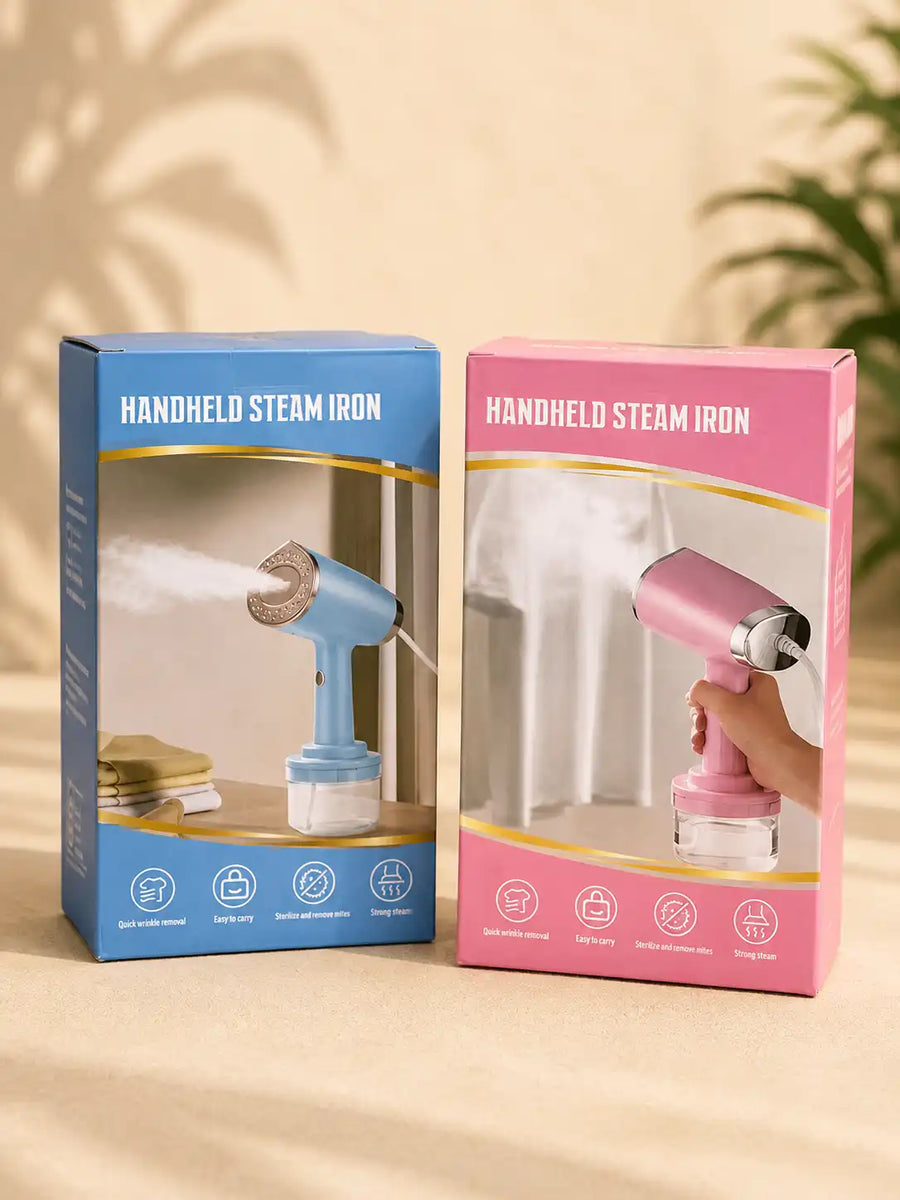 Handheld Garment Steamer — 1000W Portable Steam Iron with Ceramic Soleplate, 280ml Tank & 10-Second Fast Heating (Home, Office & Travel Use)