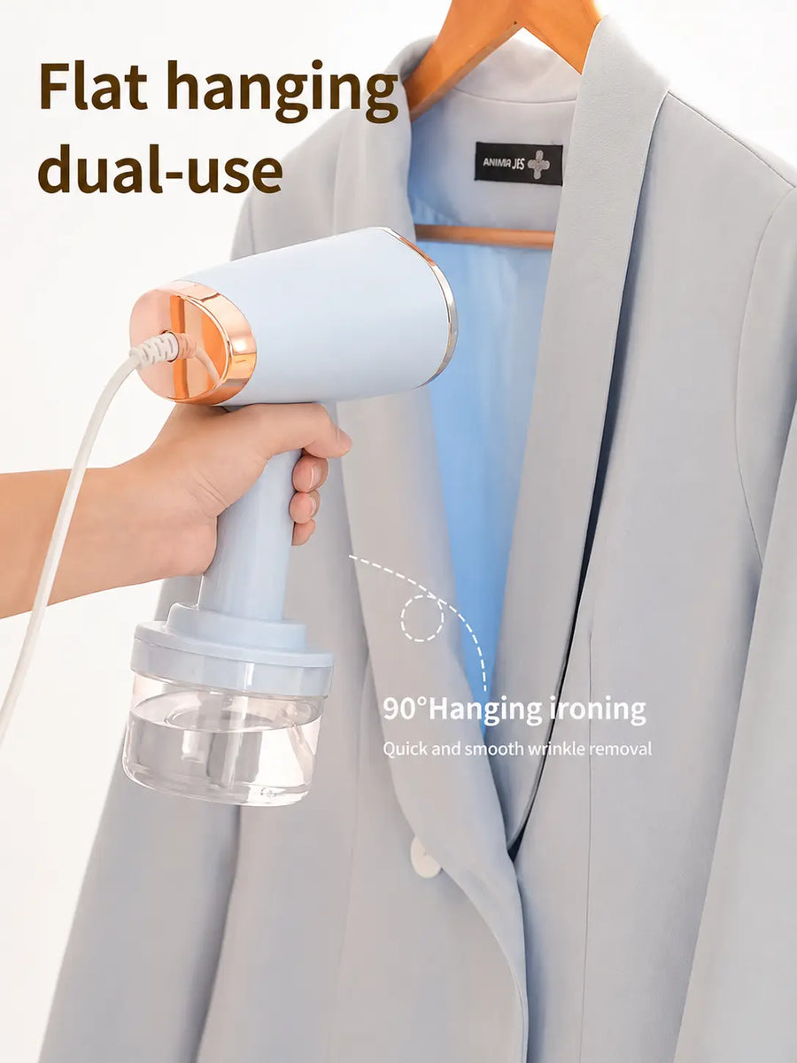 Handheld Garment Steamer — 1000W Portable Steam Iron with Ceramic Soleplate, 280ml Tank & 10-Second Fast Heating (Home, Office & Travel Use)