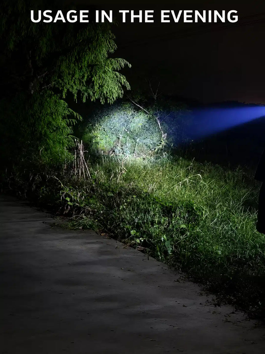 LM-7703 Rechargeable High Power LED Flashlight with COB Light