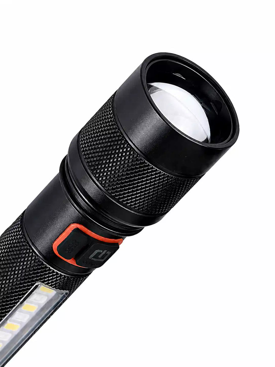 LM-7703 Rechargeable High Power LED Flashlight with COB Light