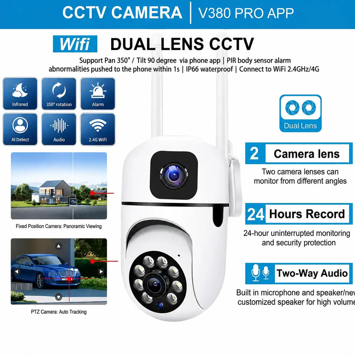 Dual Lens & 24-Hour Monitoring