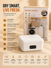 Portable Clothes Dryer with Heating & Timer – Compact Laundry Dryer
