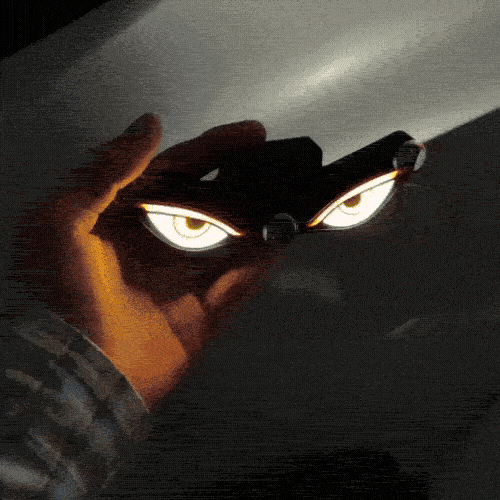 Glowing Eyes After Dark